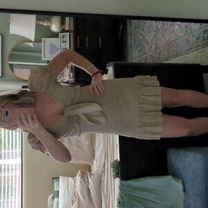 MARBLE Beige Ruched Top